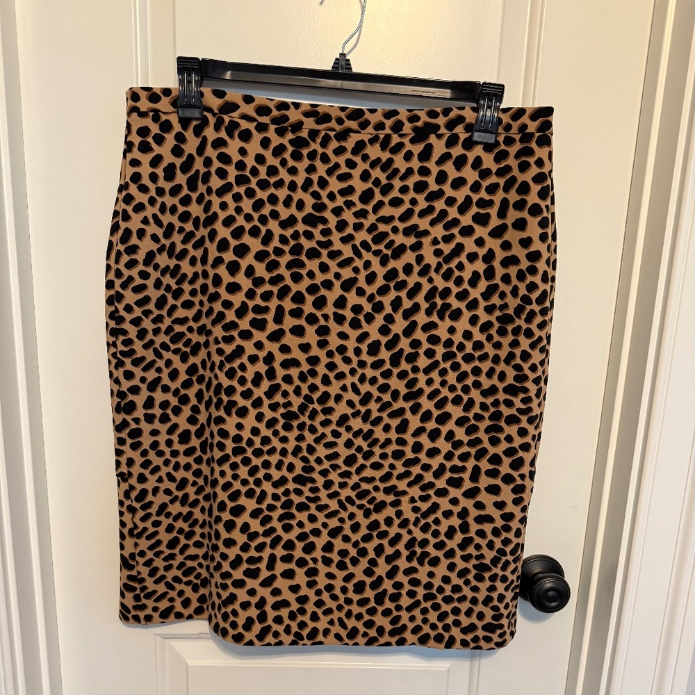 Leopard Print Skirt - Ann Taylor